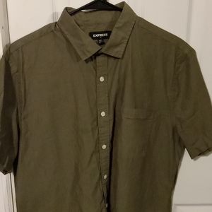 Express short sleeved casual button down